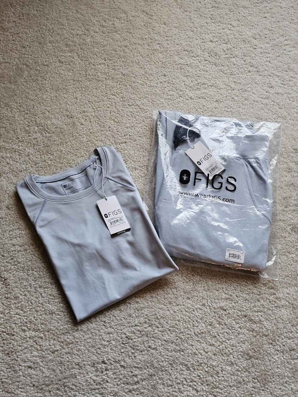 Figs Chambray Scrub Set